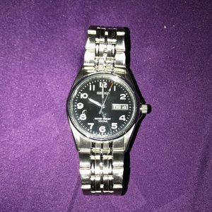 Seiko Mens Two Tone Silver Dial Dress Watch